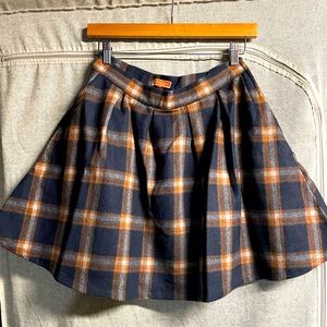 Adorable Plaid Pleaded ModCloth Skirt with Pockets!